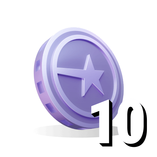 10 coins