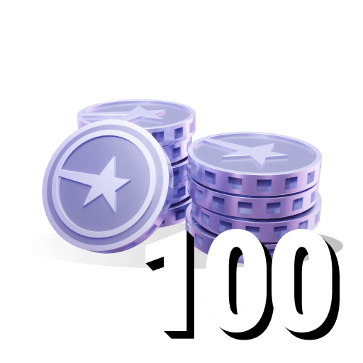 100 coins